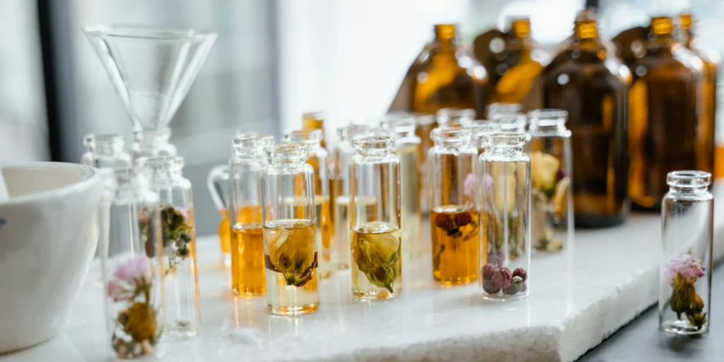 Current image: spices & herbs in botles